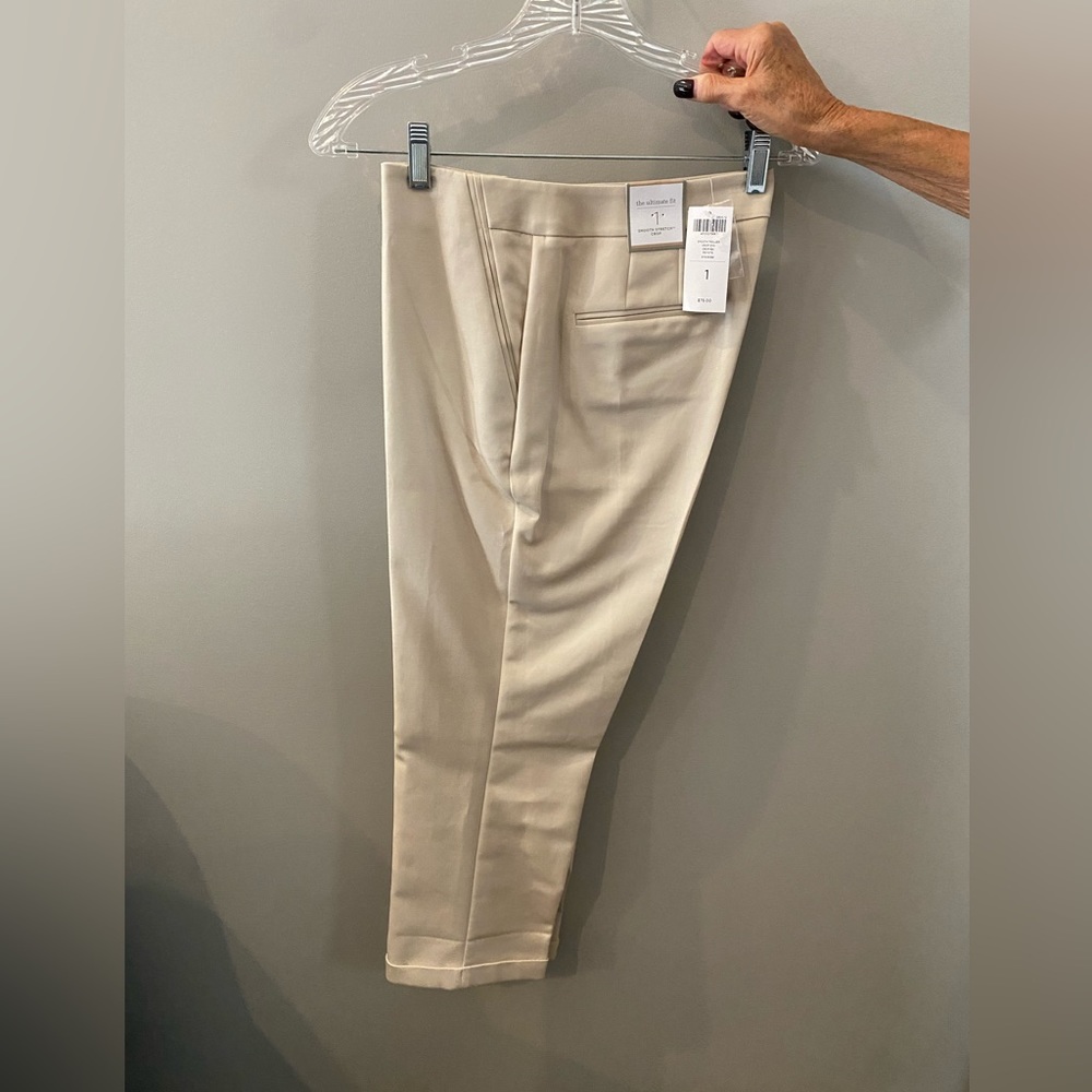 New with Tags- Chico’s Beige Trouser Cut-offs